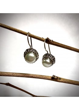 wholesale 925 Sterling Silver Drop Diameter Ball Teardrop Earrings, Costume Jewellery