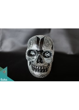 wholesale Artificial Resin Skull Head Hand Painted Wall Decoration Aburijin, Resin Figurine Custom Handhande, Statue Collectible Figurines Resin, Home Decoration