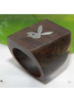 wholesale Bali Wood Ring Stainless, Costume Jewellery