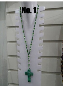 wholesale Beaded Necklace Stone Cross, Costume Jewellery