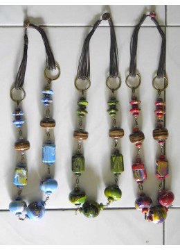 wholesale Beaded Wood Necklace, Costume Jewellery