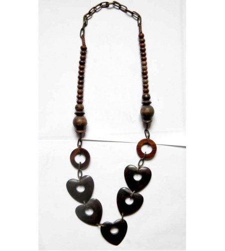 Beautiful Wood Beads Necklace