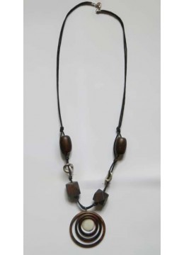 wholesale Beautiful Wood Beads Necklace, Costume Jewellery