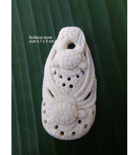 Best Seling  Bali Ox Bone Carved Carved Pendant