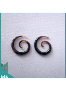 wholesale Best Seling  Bali Spirall Black Horn Body Piercing, Costume Jewellery