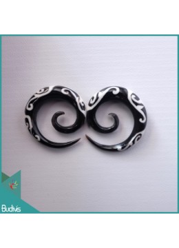 wholesale Best Seling  Bali Spirall Black Horn Body Piercing, Costume Jewellery