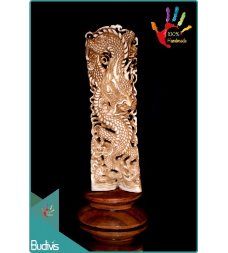 Best Seller Dragon Hand Carved Bone Scenery Ornament Cheap