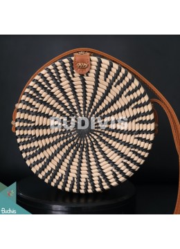 wholesale Black Stripe Rattan Bag 100% Handmade, Fashion Bags