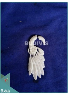 wholesale Bone Native American Style Feather Earrings Sterling Silver Hook 925, Costume Jewellery