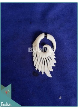 wholesale Bone White Angle Wing Earrings Sterling Silver Hook 925, Costume Jewellery