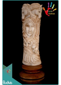 wholesale Cheap Hand Carved Bone Scenery Ornament Wholesale, Home Decoration