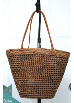 wholesale Cone Handmade Woven Ata Grass Rattan Purse, Basket, Fashion Bags