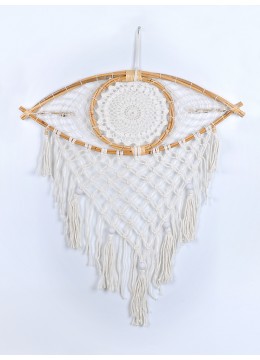 wholesale Eye Shaped Macrame Dreamcatcher Wall Hanging Home Decoration, Home Decoration