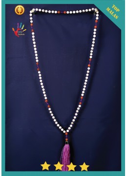 wholesale For Sale Mala 108 Gemstones Howlite Long Hand Knotted Necklace, Costume Jewellery
