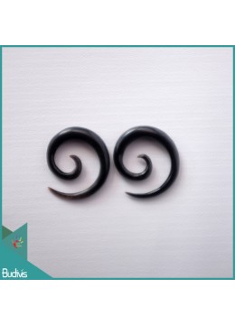 wholesale From Bali Spirall Black Horn Body Piercing, Costume Jewellery