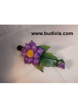 wholesale Hair Clip Leather Flower, Costume Jewellery