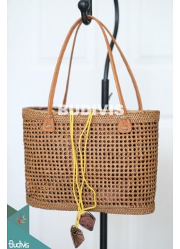 wholesale Handmade Woven Ata Grass Rattan Purse, Basket, Fashion Bags
