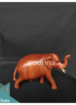 wholesale High Quality Wood Carved Simple Elephant Factory, Home Decoration