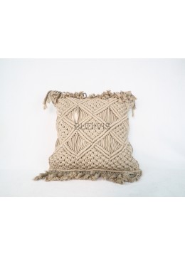 wholesale Home Decoration Macrame Hand Knitted Boho Style Pillowcase, Handicraft