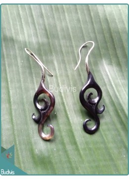 wholesale Horn Tribal Earrings Sterling Silver Hook 925, Costume Jewellery