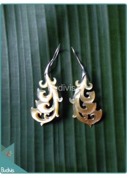 wholesale Koru Style Seashell Body Piercing Sterling Silver Hook 925, Costume Jewellery