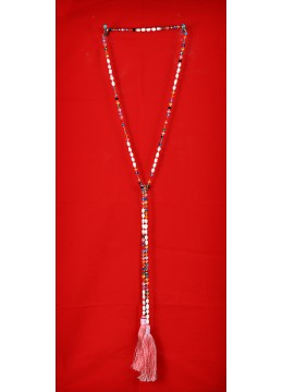 wholesale Long Beaded Lariat Tassel Necklace with Pearls, Costume Jewellery