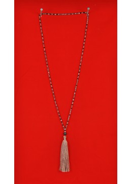 wholesale Long Beaded Tassel Necklaces with Black Pearl, Costume Jewellery