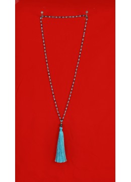 wholesale Long Beaded Tassel Necklaces with Black Pearl, Costume Jewellery