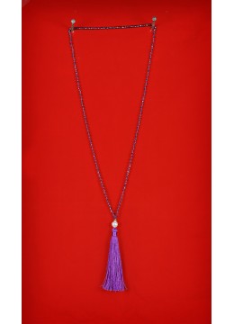 wholesale Long Beaded Tassel Necklaces with White Pearl, Costume Jewellery