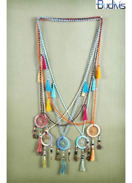 wholesale Long Crystal Tassel Necklaces Dreamcatcher, Costume Jewellery