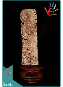 wholesale Manufactured Hand Carved Bone Dragon Scenery Ornament Best Seller, Home Decoration