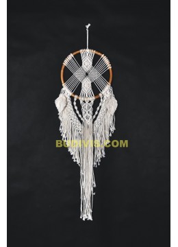 wholesale Medium Size Rattan Macrame Wall Hanging Dreamcatcher Best Top Quality, Dream Catchers