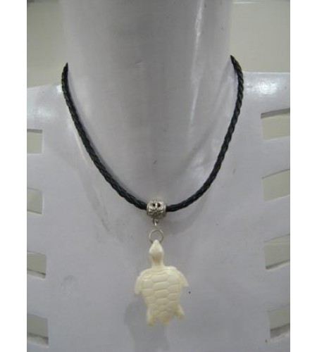 Necklace Bone Carving Turtle