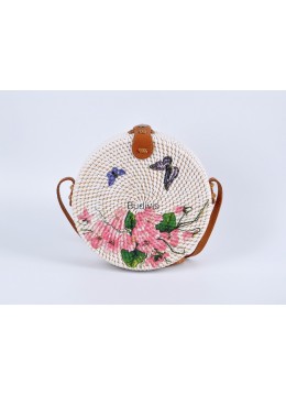 wholesale Ready Stock Decoupage Rattan Bag Butterfly Pattern, Fashion Bags