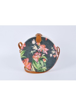 wholesale Ready Stock Decoupage Rattan Bag Floral Pattern, Fashion Bags