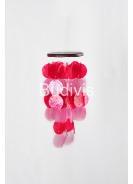 wholesale Red Small Capiz Wind Chimes, Garden Decoration