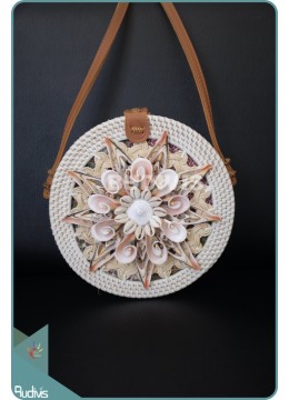 wholesale Sea Shell Star Pattern With Round Rattan Bag, Fashion Bags