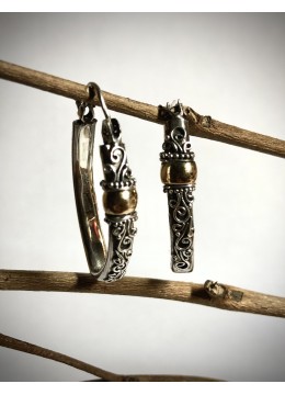 wholesale Sterling Silver Circle Earrings, Dangle Earrings, Costume Jewellery