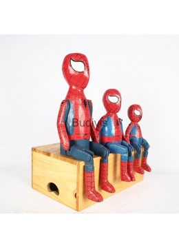 wholesale Supplier Wooden Statue Iconic Figurine Character Model, Spiderman, Home Decoration