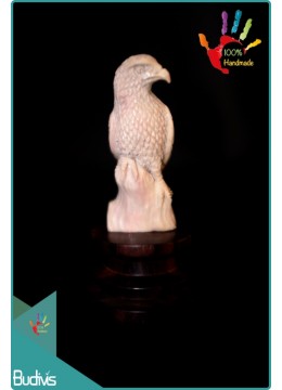wholesale Top Hand Carved Bone Falcon Scenery Ornament Best Seller, Home Decoration