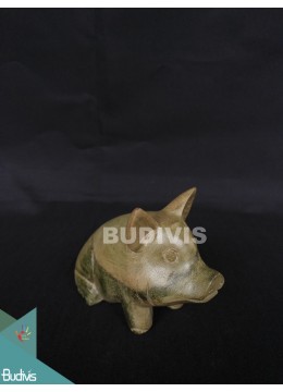 wholesale Top Model Wood Carved Pig From Bali, Home Decoration