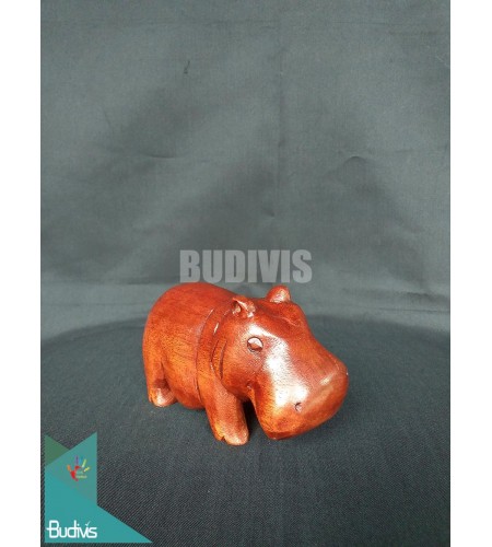Top Sale Wood Carved Hippopotamus Direct Artisans