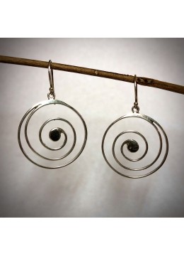 wholesale Triple Spiral Silver Earrings, Sterling Silver Hoop Earrings, Costume Jewellery