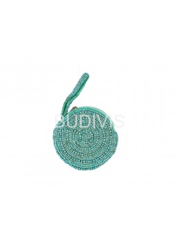 wholesale Turquoise Round Beaded Wallet, Fashion Bags