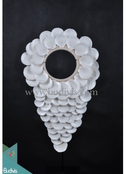 wholesale White Primitive Shell Decoration Tribal Necklace Standing Interior, Home Decoration