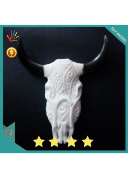 wholesale Wholesale Bali Ox Bone Carved Skull Head Buffalo, Costume Jewellery