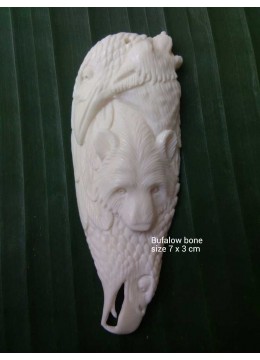 wholesale Wholesale Cheap Bali Ox Bone Carved Pendant Spirit, Costume Jewellery