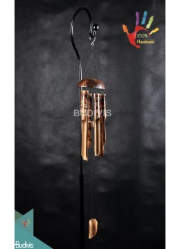 wholesale Wholesale Flower Burned Hanging Bamboo Winchimes, Bamboo Crafts