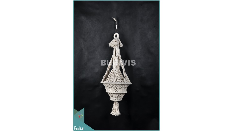 Wholesale Lampshade Chandelier Cotton Rope Hippie Feather Hanging Bohemian Stye In Handmade