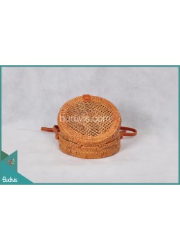 wholesale Wholesaler Round Bag Full Rattan Natural With Hole Woven, Fashion Bags